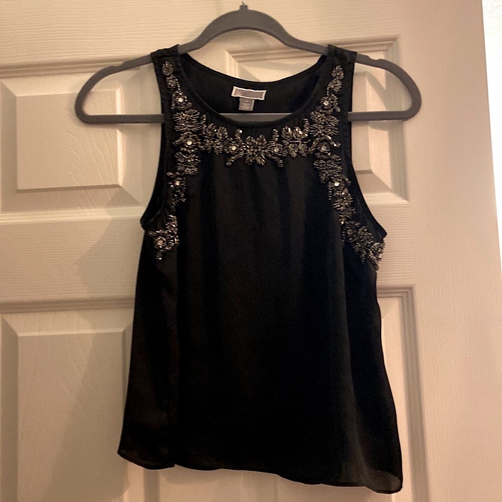 Chelsea28 beaded crop top XS